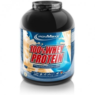 Протеин IronMaxx 100% Whey Protein 2350 g (банка) /47 servings/ French Vanilla
