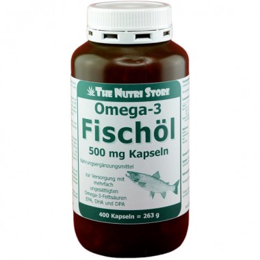Омега 3 The Nutri Store Omega-3, Fish Oil 500 mg 400 Caps ФР-00000096