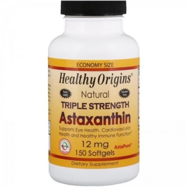 Астаксантин Healthy Origins Astaxanthin 12 mg 150 Softgels