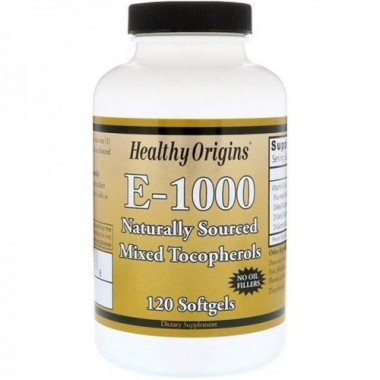 Витамин E Healthy Origins Vitamin E 1000 IU 120 Softgels