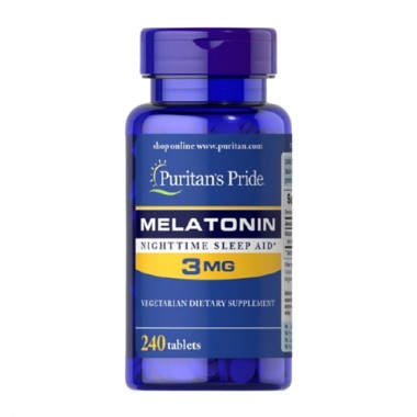 Мелатонин для сна Puritan's Pride Melatonin 3 mg 240 Tabs