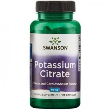 Микроэлемент Калий Swanson Potassium Citrate 99 mg 120 Caps