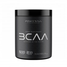 Аминокислота BCAA для спорта Powerful Progress BCAA 2:1:1 + Glutamine 500 g /50 servings/ Tropical mix