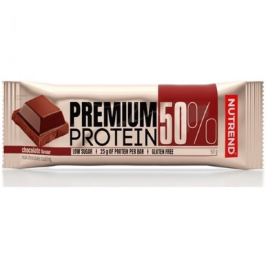 Протеиновый батончик Nutrend Premium Protein Bar 50% 50 g Chocolate Протеиновый батончик Nutrend Premium Protein Bar 50% 50 g Chocolate