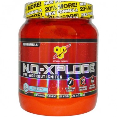 Комплекс до тренировки BSN N.O.-Xplode Pre-Workout Igniter 1100 g /60 servings/ Blue Raspberry