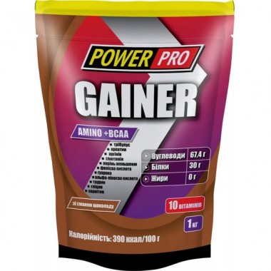 Гейнер Power Pro Gainer 1000 g /25 servings/ Шоколад