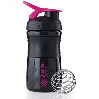 Шейкер Blender Bottle SportMixer 590 ml Black/Pink Шейкер Blender Bottle SportMixer 590 ml Black/Pink