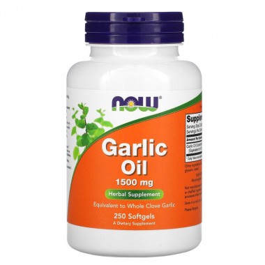 Чеснок NOW Foods Garlic Oil 1500 mg 250 Softgels
