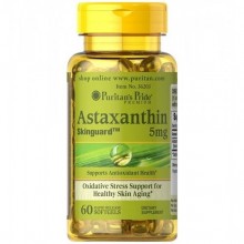 Астаксантин Puritan's Pride Astaxanthin 5 mg 60 Softgels