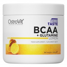 Амінокомплекс для спорту OstroVit BCAA + Glutamine 200 g /20 servings/ Lemon