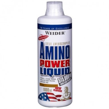 Аминокомплекс для спорта Weider Amino Power Liquid 1000 ml /66 servings/ Cranberry