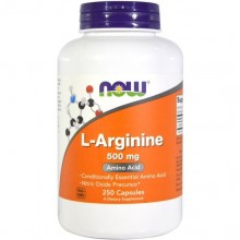 Аргінін NOW Foods L-Arginine 500 mg 250 Caps