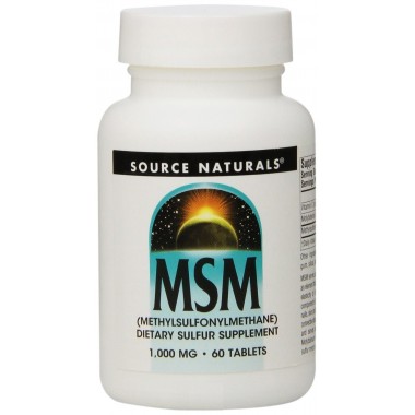 Препарат для суглобів та зв'зок Source Naturals MSM 1000 mg 60 Tabs