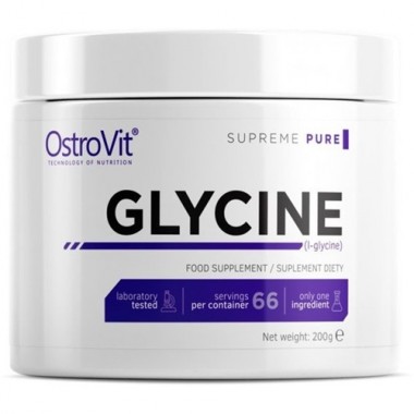 Гліцин для спорту OstroVit Glycine 200 g /66 servings/ Pure