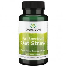 Тонизирующее средство Swanson Full Spectrum Oat Straw 400 mg 60 Caps