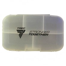 Таблетница (органайзер) для спорта Trec Nutrition Pillbox "stronger together" Transparent