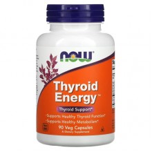Комплекс для профилактики щитовидной железы NOW Foods Thyroid Energy 90 Veg Caps
