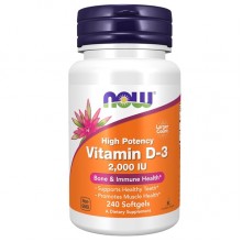 Витамин D NOW Foods Vitamin D-3 2000 IU 240 Softgels Витамин D NOW Foods Vitamin D-3 2000 IU 240 Softgels