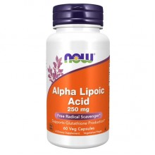 Альфа-липоевая кислота NOW Foods Alpha Lipoic Acid 250 mg 60 Veg Caps