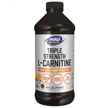Карнитин NOW Foods L-Carnitine Liquid 3000 mg 473 ml /31 servings/ Citrus