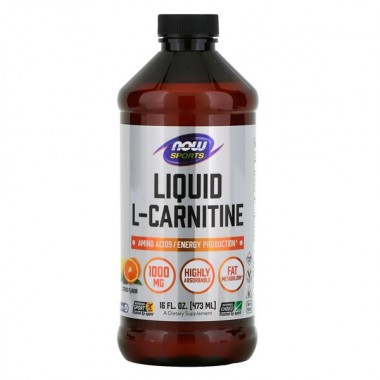 Карнитин NOW Foods L-Carnitine Liquid 1000 mg 473 ml /31 servings/ Citrus