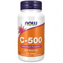 Витамин C NOW Foods Vitamin C-500 Rose Hips 100 Tabs