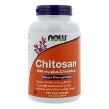 Хитозан NOW Foods Chitosan 500 mg Plus Chromium 240 Veg Caps