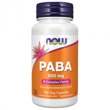 Фолиевая кислота NOW Foods PABA 500 mg 100 Caps
