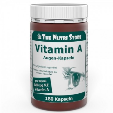 Витамин A The Nutri Store Vitamin A 800 mg 180 Caps ФР-00000186