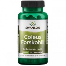 Экстракт для похудения Swanson Coleus Forskohlii 400 mg 60 Caps