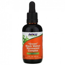 Черный орех NOW Foods Green Black Walnut Wormwood Complex 59 ml /36 servings/ Черный орех NOW Foods Green Black Walnut Wormwood Complex 59 ml /36 servings/