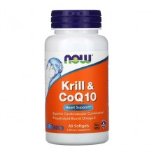 Масло криля NOW Foods Krill & CoQ10 60 Caps Масло криля NOW Foods Krill & CoQ10 60 Caps