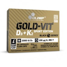 Омега для спорта Olimp Nutrition Gold Omega 3 D3 + K2 Sport Edition 60 Caps