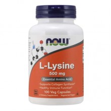 Лизин NOW Foods L-Lysine 500 mg 100 Veg Caps