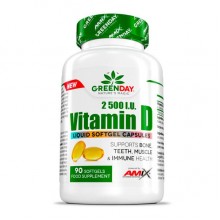 Витамин D для спорта Amix Nutrition GreenDay Vitamin D3 2500 IU 90 Softgels Витамин D для спорта Amix Nutrition GreenDay Vitamin D3 2500 IU 90 Softgels
