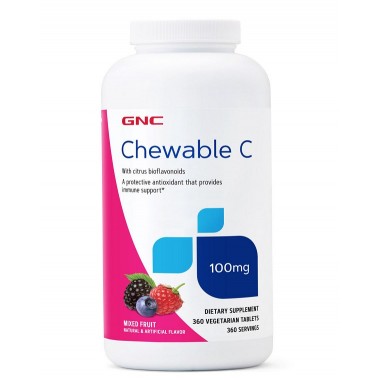 Витамин C GNC Chewable C 100 mg 360 Veg Tabs Berries