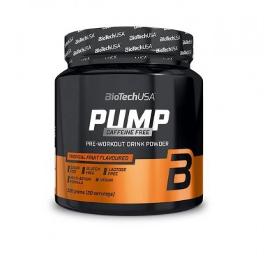 Комплекс до тренировки BioTechUSA Pump Caffeine free 330 g /30 servings/ Tropical Fruit Комплекс до тренировки BioTechUSA Pump Caffeine free 330 g /30 servings/ Tropical Fruit