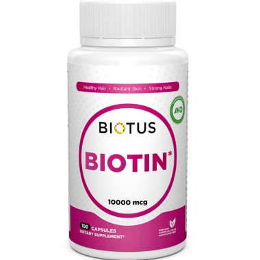 Биотин Biotus Biotin 10000 mcg 100 Caps BIO-530302