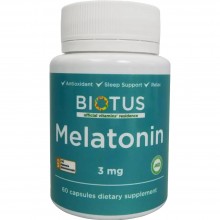 Мелатонин для сна Biotus Melatonin 3 mg 60 Caps BIO-530388 Мелатонин для сна Biotus Melatonin 3 mg 60 Caps BIO-530388