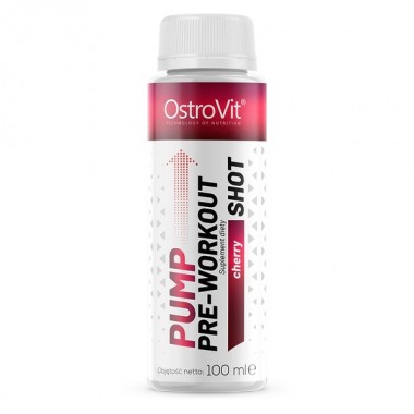 Комплекс до тренировки OstroVit Pump Pre-Workout Shot 100 ml /2 servings/ Cherry