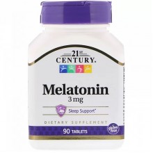 Мелатонин для сна 21st Century Melatonin 3 mg 90 Tabs