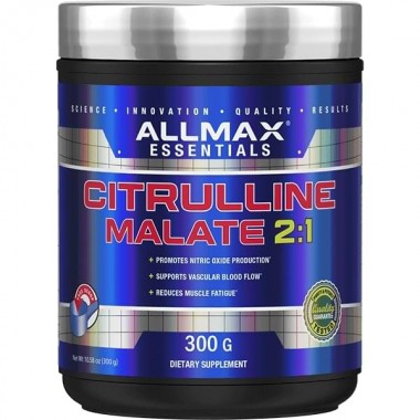 Цитруллин для спорта AllMax Nutrition Citrulline Malate 300 g /150 servings/ Unflavored
