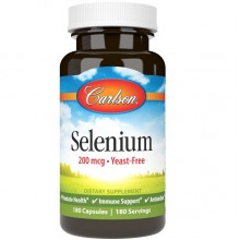 Селен Carlson Labs Selenium 200 mcg 180 Soft Gels