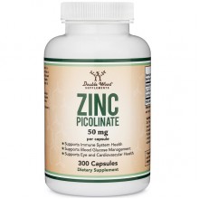 Микроэлемент Цинк Double Wood Zinc Picolinate 50 mg 300 Caps