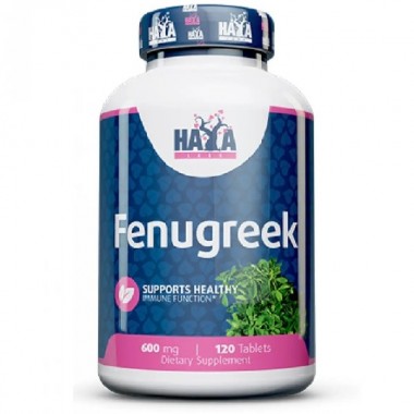 Пажитник Haya Labs Fenugreek 600 mg 120 Tabs