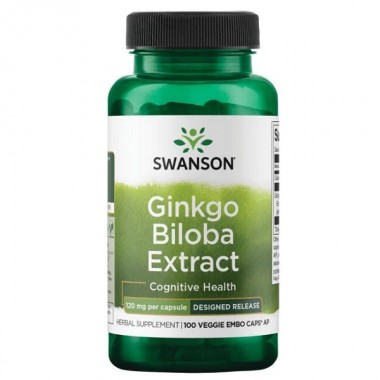 Гинкго Билоба Swanson Ginkgo Biloba Extract 120 mg 100 Veg Caps