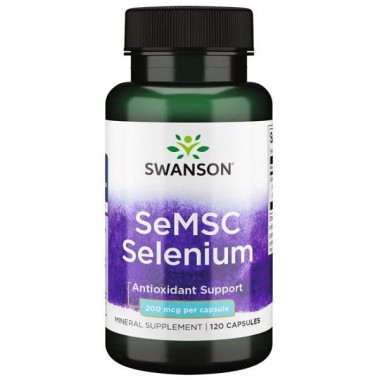 Селен Swanson SeMSC Selenium 200 mg 120 Caps