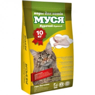  МУСЯ Корм для кошек КУРИНЫЙ , 10 кг.