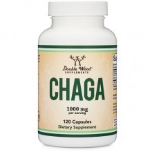 Грибной комплекс Double Wood Chaga Mushroom 1000 mg (2 caps per serving) 120 Caps