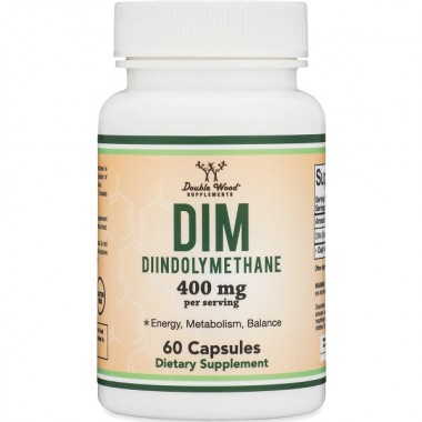 Антиоксидант Double Wood DIM (Diindolylmethane) 400 mg (2 caps per serving) 60 Caps